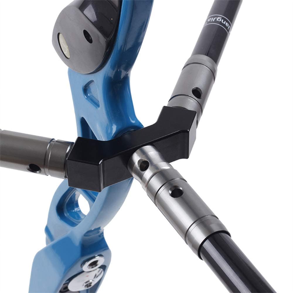 Double Sided V Bar, 40 Degree Archery Stabilizer Mount Connector Bolt Balance Rod Bow Joint for Compound Bow and Recurve Bow