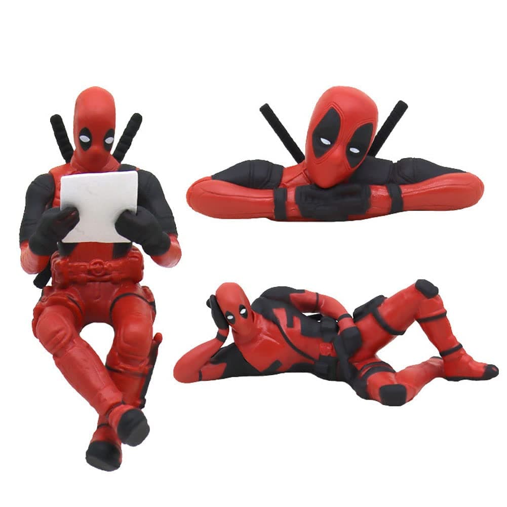 3 Pcs Deadpool Car Accessories,Classics Anime Figures Model for Home, Car, Desk and Computer Decorations (3 Sets)