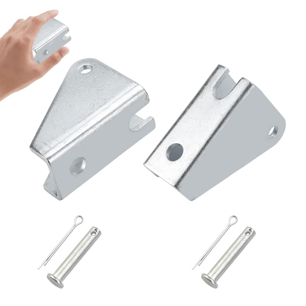 DURANTEY 2 Pcs Linear Actuator Mounting Brackets Electric Stand Lifting Rod Stainless Steel Linear Drive Motor Bracket Metal Electric Actuator Accessories for Heavy-Duty Linear Actuators - Silver