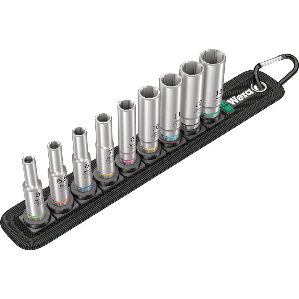 Belt A Deep 1 Socket Set, 1/4" Drive, 9PC, 05004525001