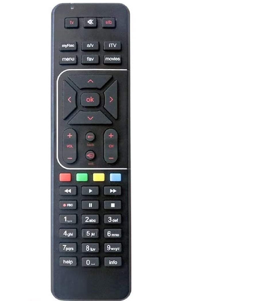 Neo Classic Replacement Remote Control Compatible with Airtel Digital Set Top Box (Pairing Required with TV Remote)