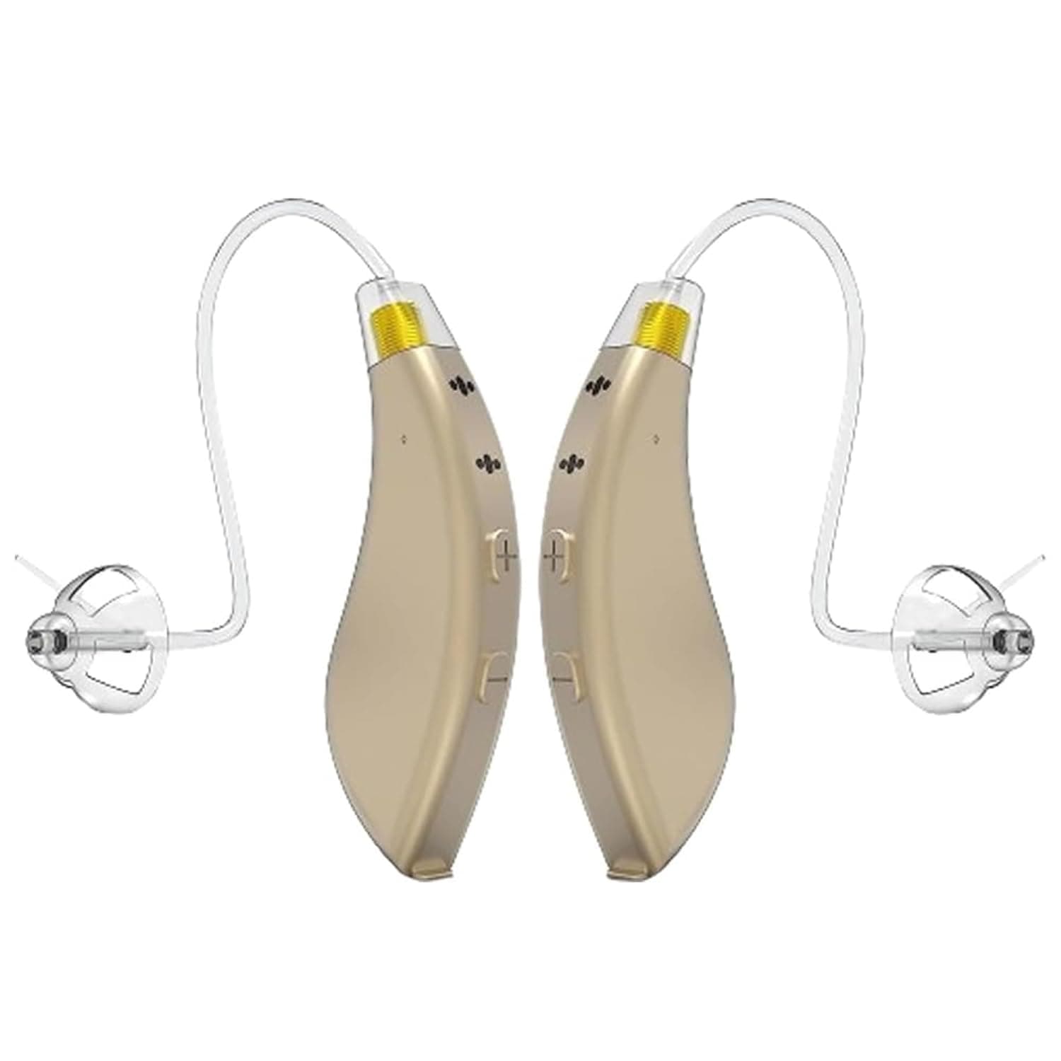 BlaidsX Pro Programmable Hearing Aids for Adults with Mobile App Hearing Test & Noise Cancellation, Hearing Aids for Seniors with Bluetooth, Dual Mic & 48 DSP Channels (Both Ears, Beige)