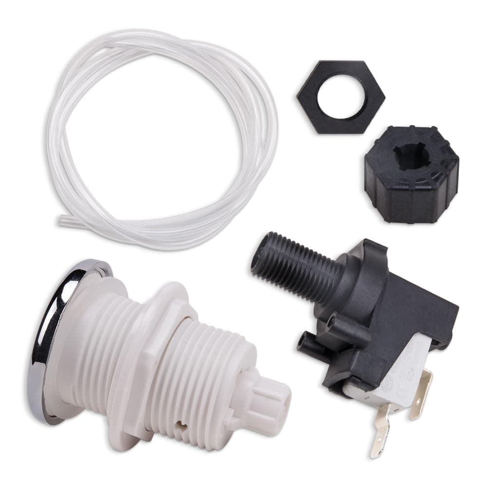 1 Set Air Pressure Switch for Garbage Disposal 16A On Off Push Button Switch Bathtub Spa Jet Set