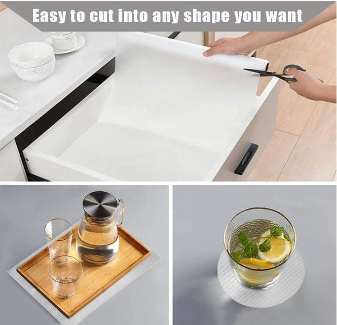 Eva Multipurpose Shelf Liners Mat Roll - 50 Cm X 5 M Transparent Diamond Texture For Kitchen, Drawer, Cupboard, Dining, Almirah