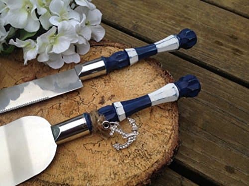 Anchor cake knife and server set, beach wedding, Navy wedding, Nautical wedding