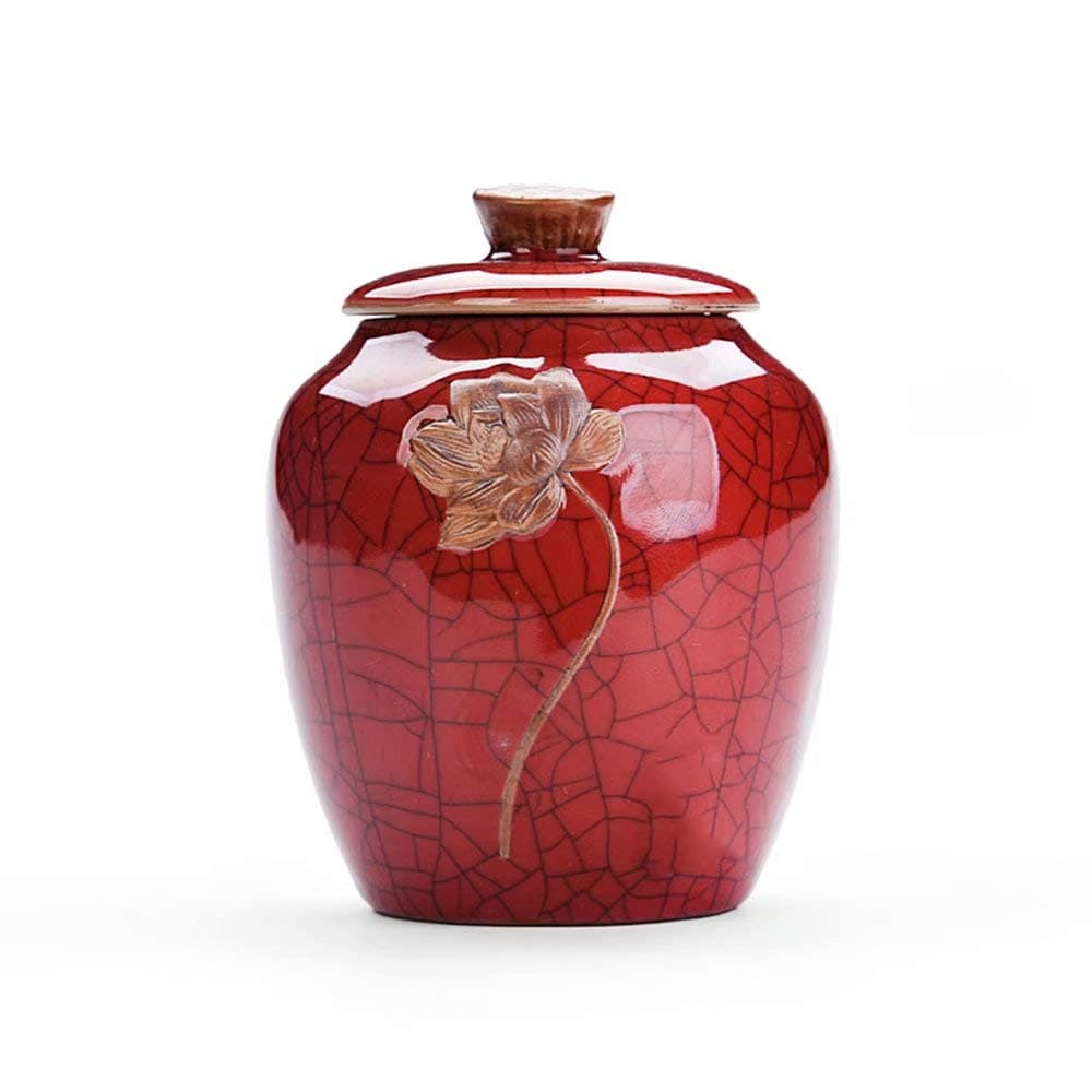 LJYA Cremation Urns Ceramic Celadon Sealed Cans Storage Tanks Storage Tanks Tea Pots Tea Cans