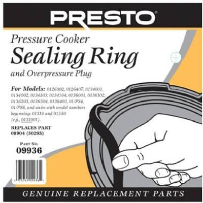 Presto Pressure Cooker Sealing Ring, Black
