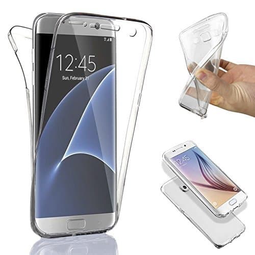 Galaxy S7 Edge Case, [EASY TO INSTALL] [2 in 1 Front And Back] Samsung Galaxy S7 Edge Screen Protector TPU Gel.With Back Case** Samsung S7 Edge Screen Protector. S7 Edge Full 100% Body Protection.
