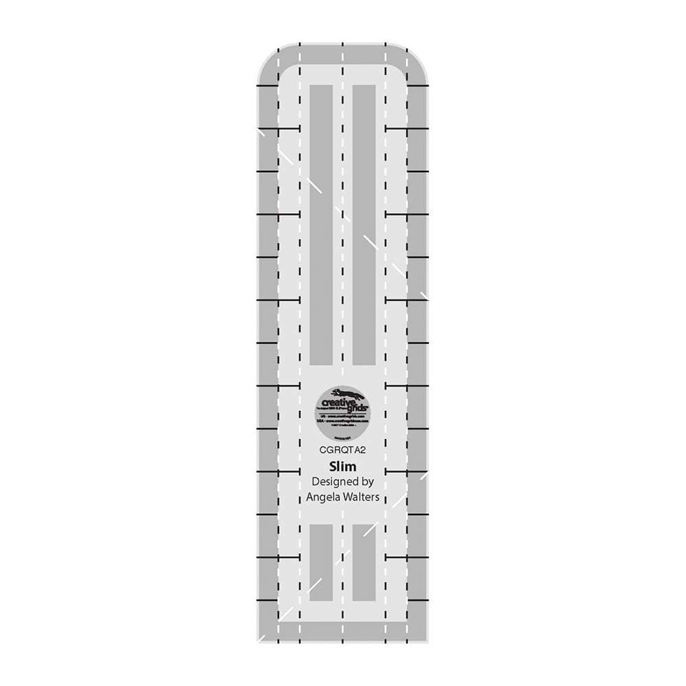 Creative Grids Machine Quilting Tool Ruler Template - Slim CGRQTA2