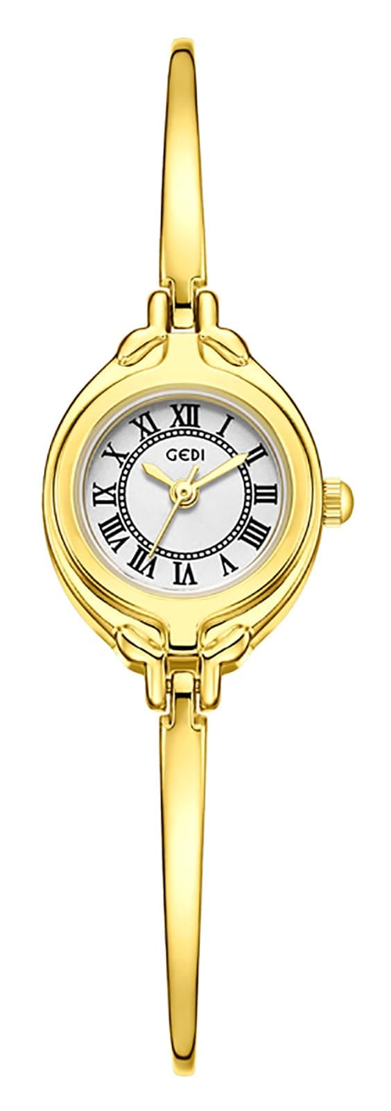 Classic Vintage Bangle-Style Women's Watch with Small Dial and Thin Strap Elegant Dress Analog Ladies Wristwatch Fashion Waterproof Quartz Women Watch