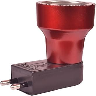 Acrylic Mayukh Camphor Burner For Home | Kapoor Dani For Puja I Camphor Burner (Tafan), Red