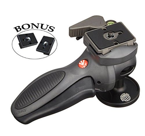 Manfrotto 234RC Monopod Head with Quick Release Includes Two ZAYKiR Quick Release Plates
