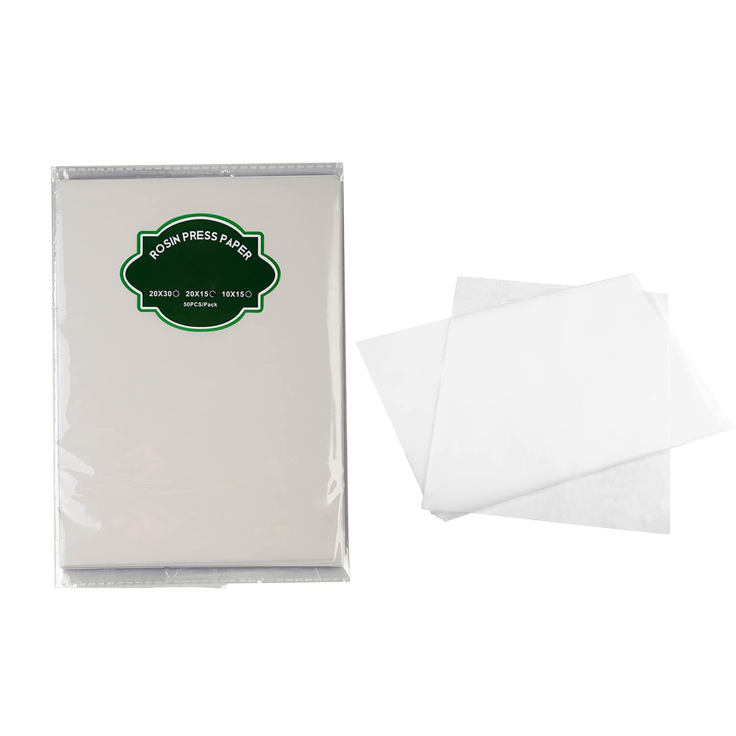 Pre-cut Heating Parchment Press Papers 8 x 6 inch, 50 Pieces per Pack