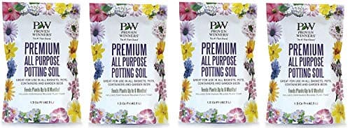 Premium All Purpose Potting Soil, 1.5 cu. ft. Bag (Fоur Paсk)