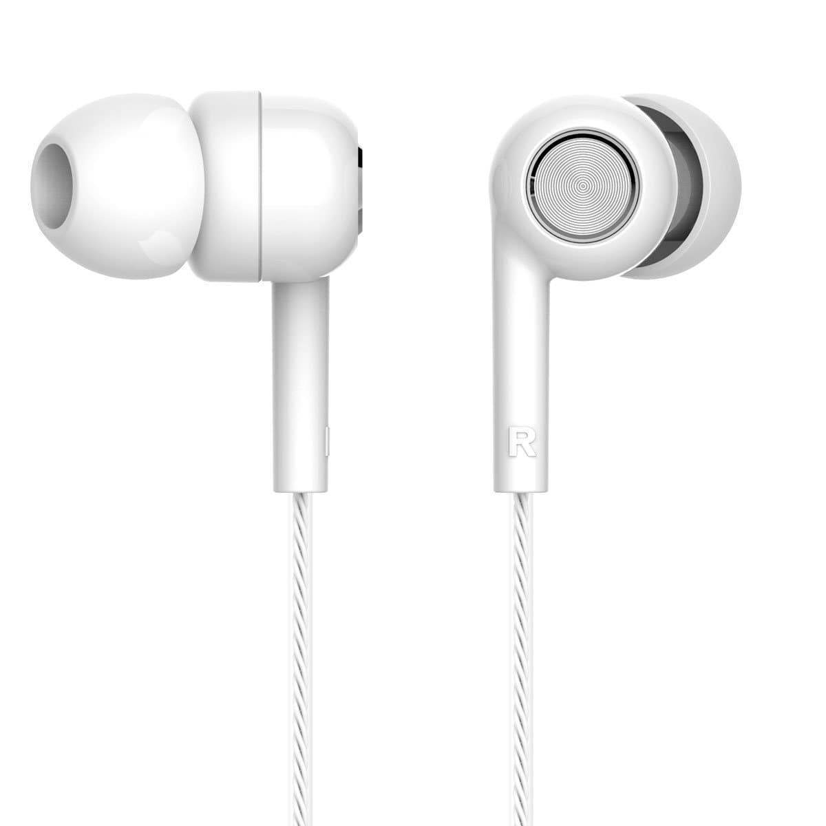 Middox Tech Excellent Series 358 Earbuds with Microphone and Remote, Sound for iOS, Android, Note 4 5, Galaxy s5 Earbuds, Headphones and Free Eva Carry case (WhiteX1)
