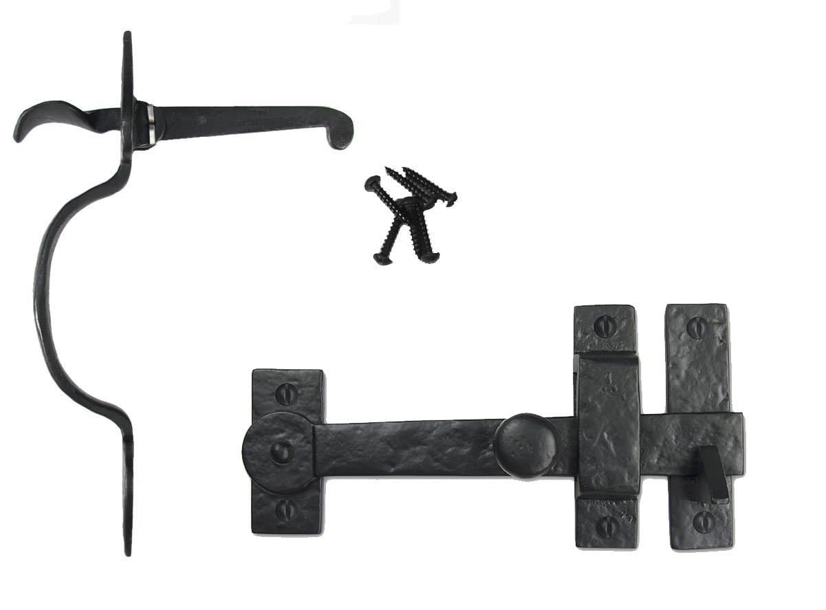 Iron Valley - Gate Kit - Drop Bar & Spear Thumb Latch - Solid Cast Iron