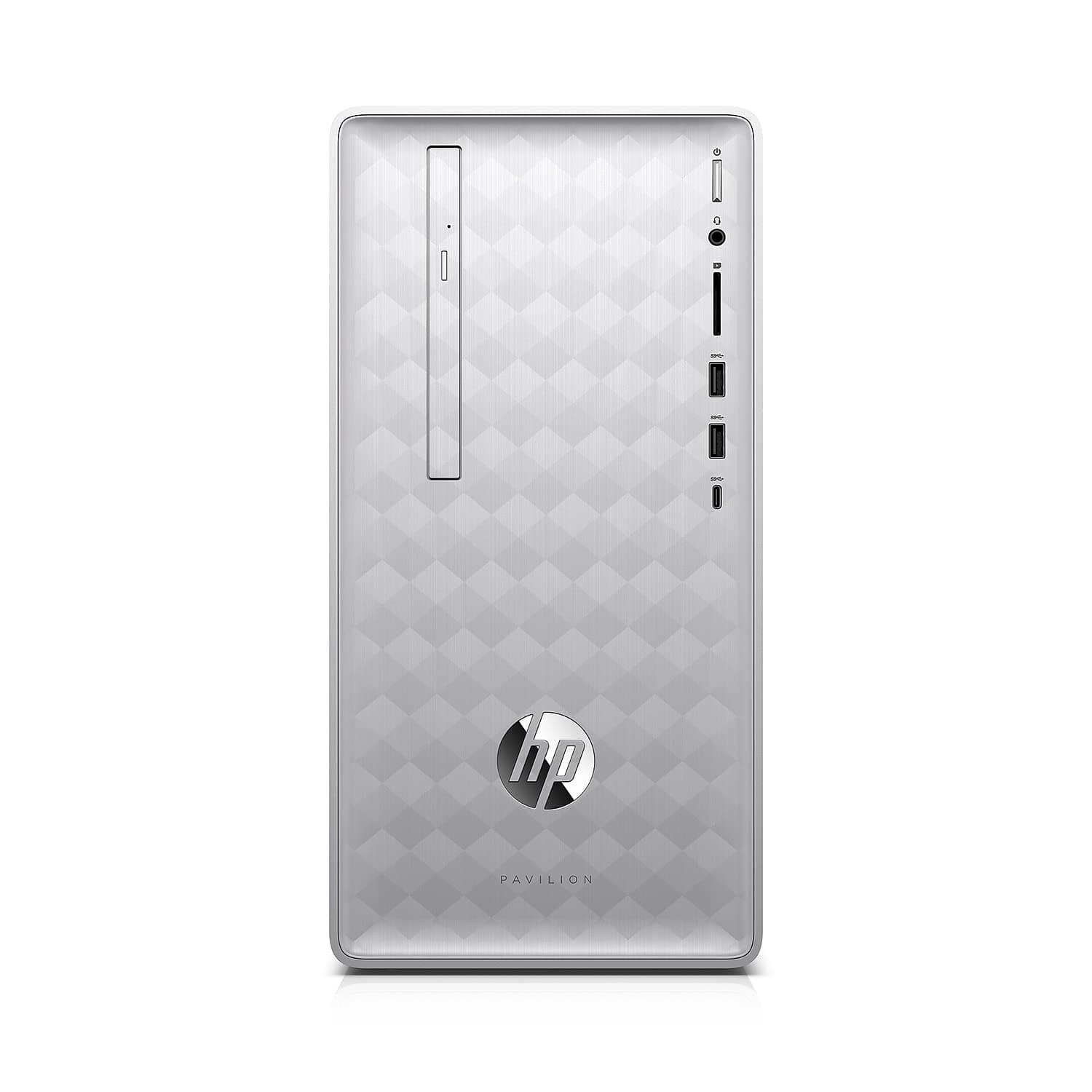 Pavilion (590-p0050) Desktop Computer with Intel Core i5+8400 Processor, 8GB RAM and 16 GB Intel Optane Memory, 1TB Hard Drive, Windows 10 (Silver)