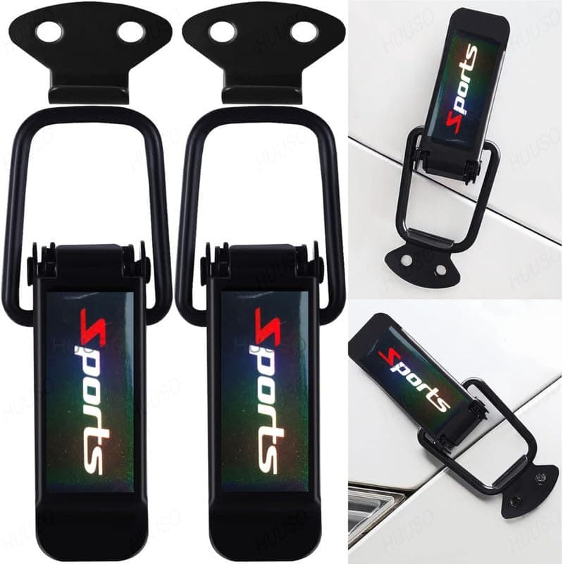 2 Pack Sports Quick Release Car Bumper Security Hook Clips Large, Ideal for Trunk, Bumpers and Fenders Compatible with Maruti Suzuki Swift Dzire (Type-II) 2012-2016