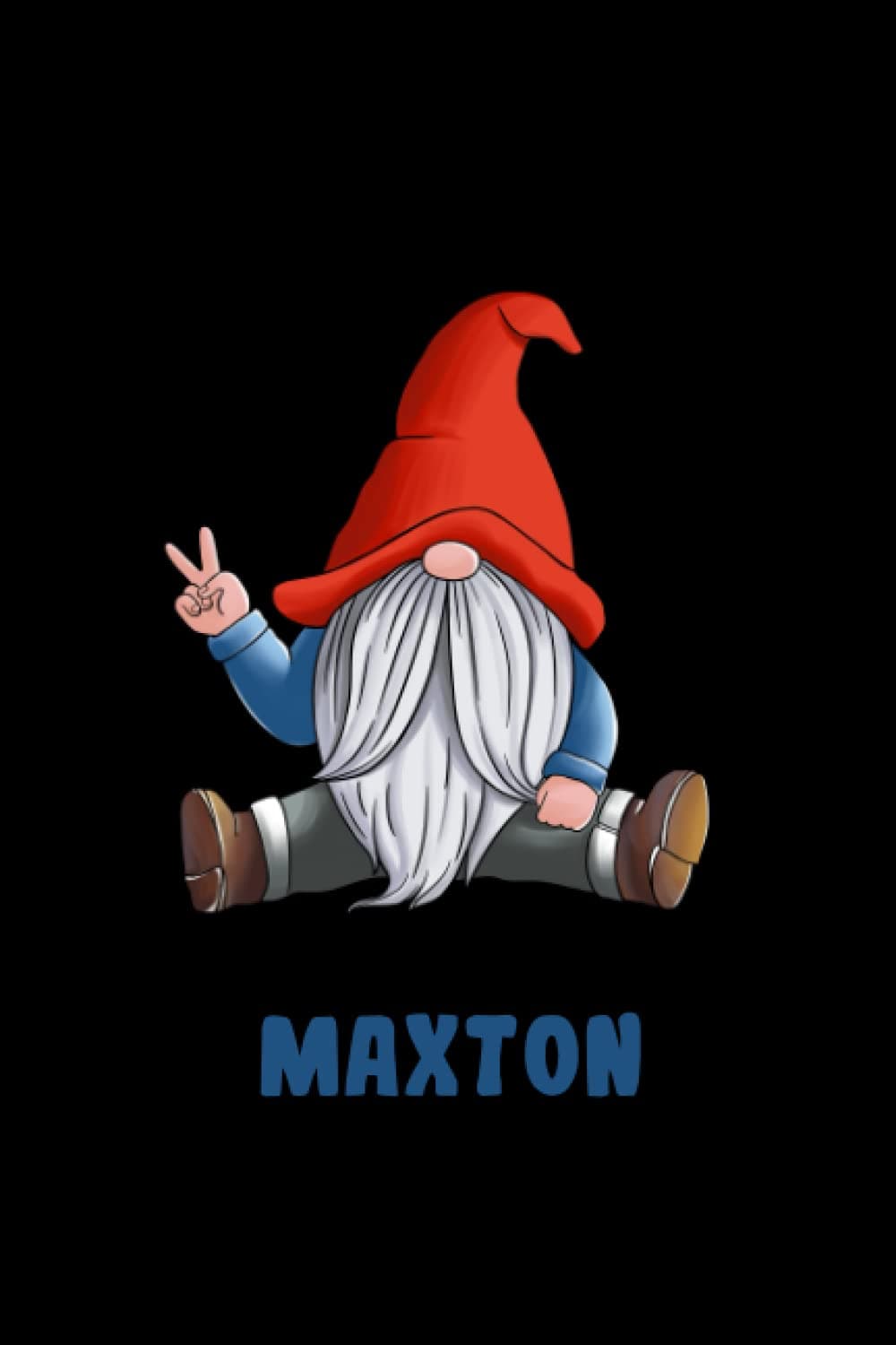 Maxton Notebook: Personalized Notebook With Name For Maxton, Gnomes Notebook, Birthday Gift For Boys and Men, 6x9, 110 College Ruled Page, Gnomes Cover, Journal For Men, Kids, Students and Coworker