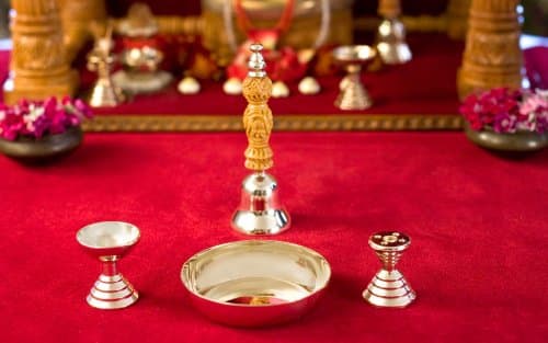 Pure Bronze (KANSA) Pooja Puja Set