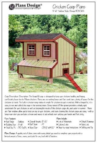 5'x6' Chicken Coop Plans
