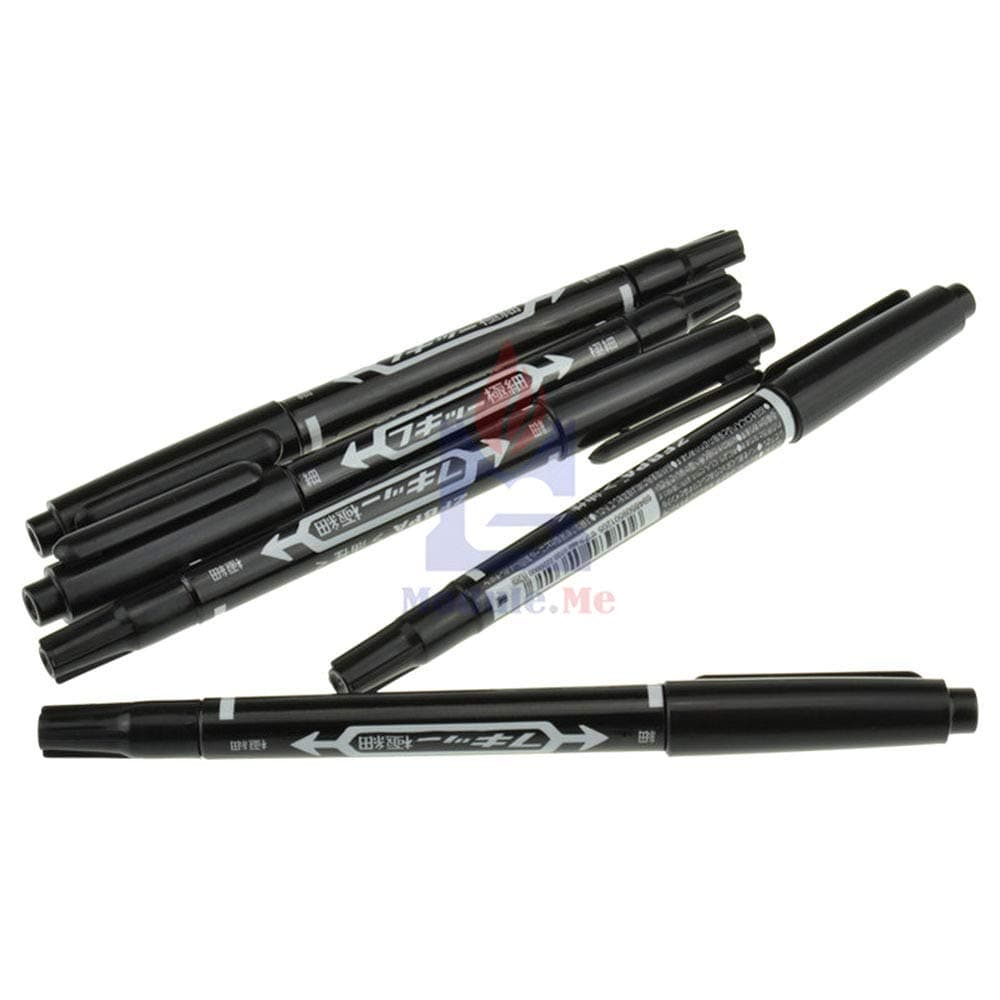 5PCS Black CCL Anti-Etching PCB Circuit Board Ink Marker Double Pen for DIY PCB Repair CCL Printed Circuit Diagram for Arduino