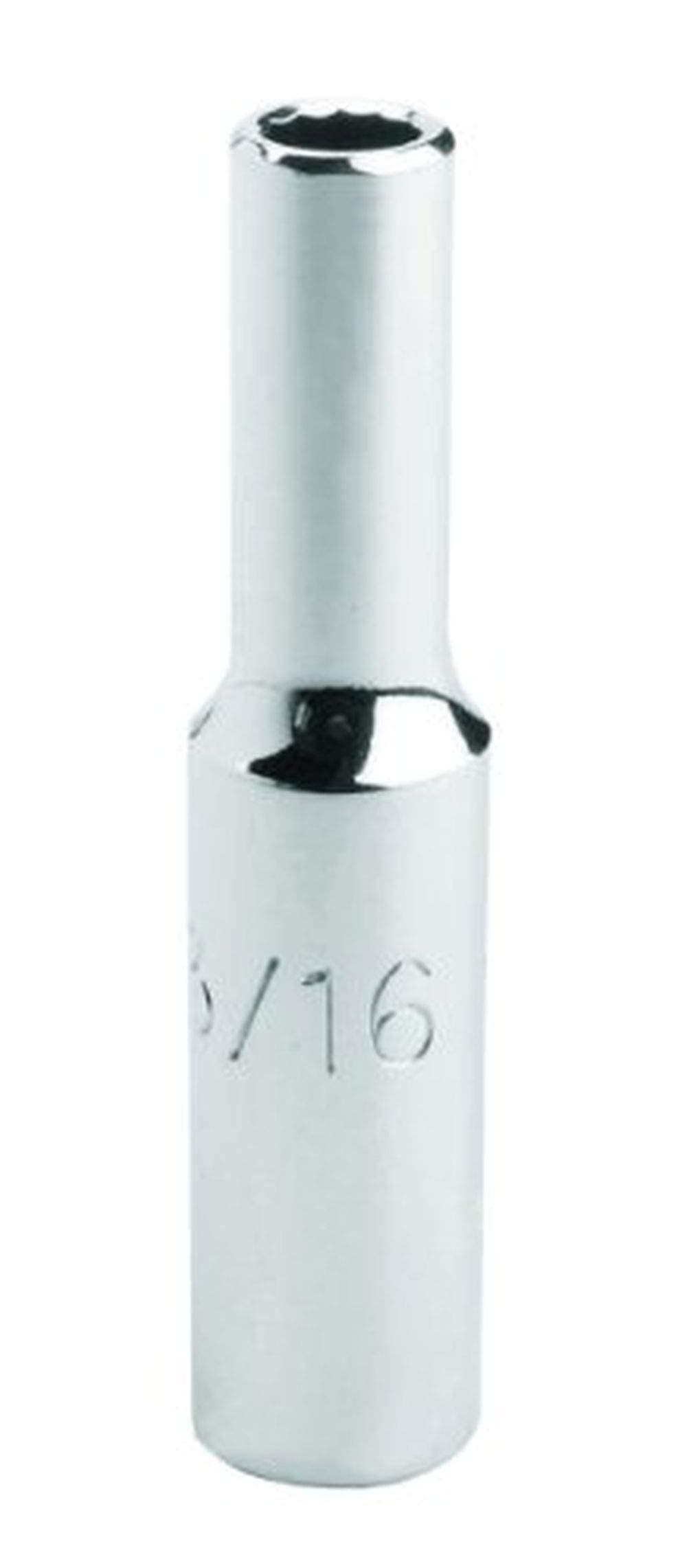 Stanley Proto J4718LT 1/4-Inch Drive Deep Socket, 9/16-Inch,