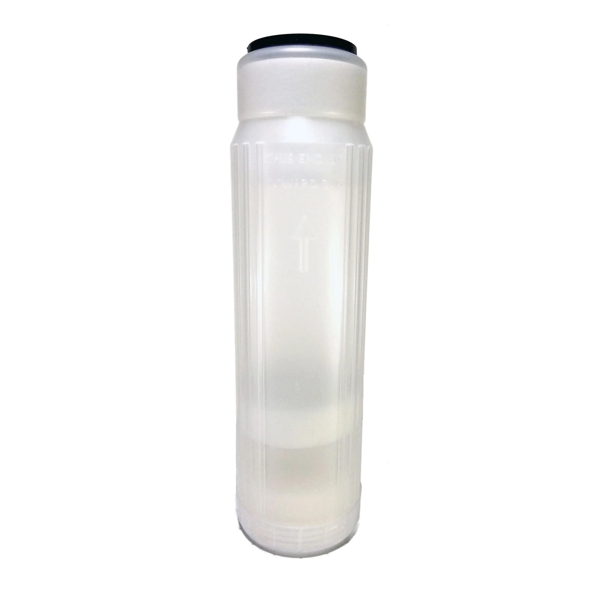 AQUATICLIFE 10" x 2.5" Translucent Refillable Reusable Water Filter Cartridge for DI Resin and Other Media