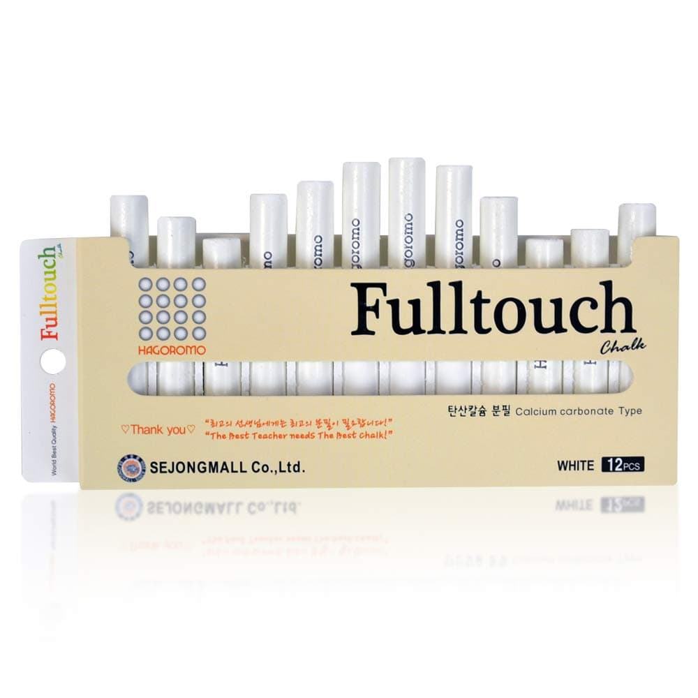 Fulltouch Color Chalk 1 Box [12 Pcs/White]