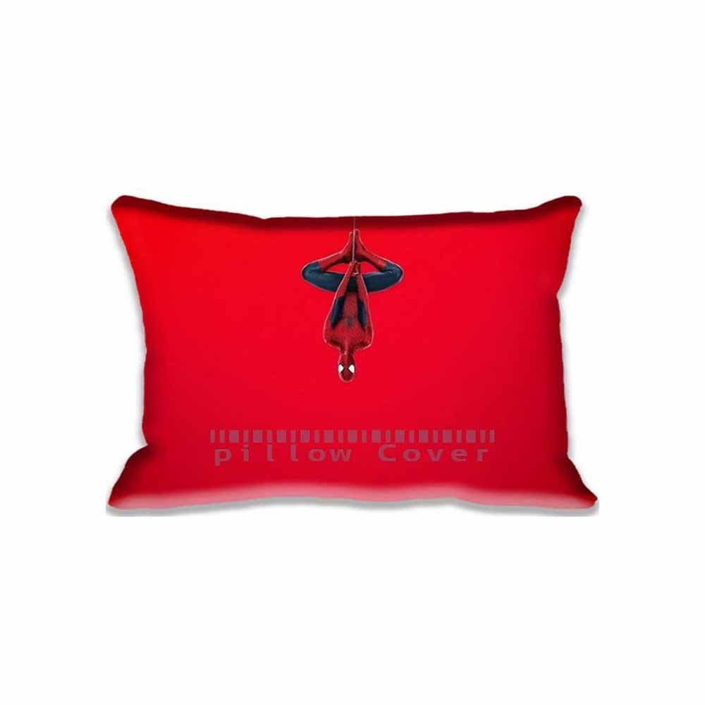 Custom Design Spider Man (Red Background) Pillow Cases Zippered , Standard Queen Size Movies Pillowcase - 20X30inch Spider- 20X30inchMan Cushion Covers Two Size Print