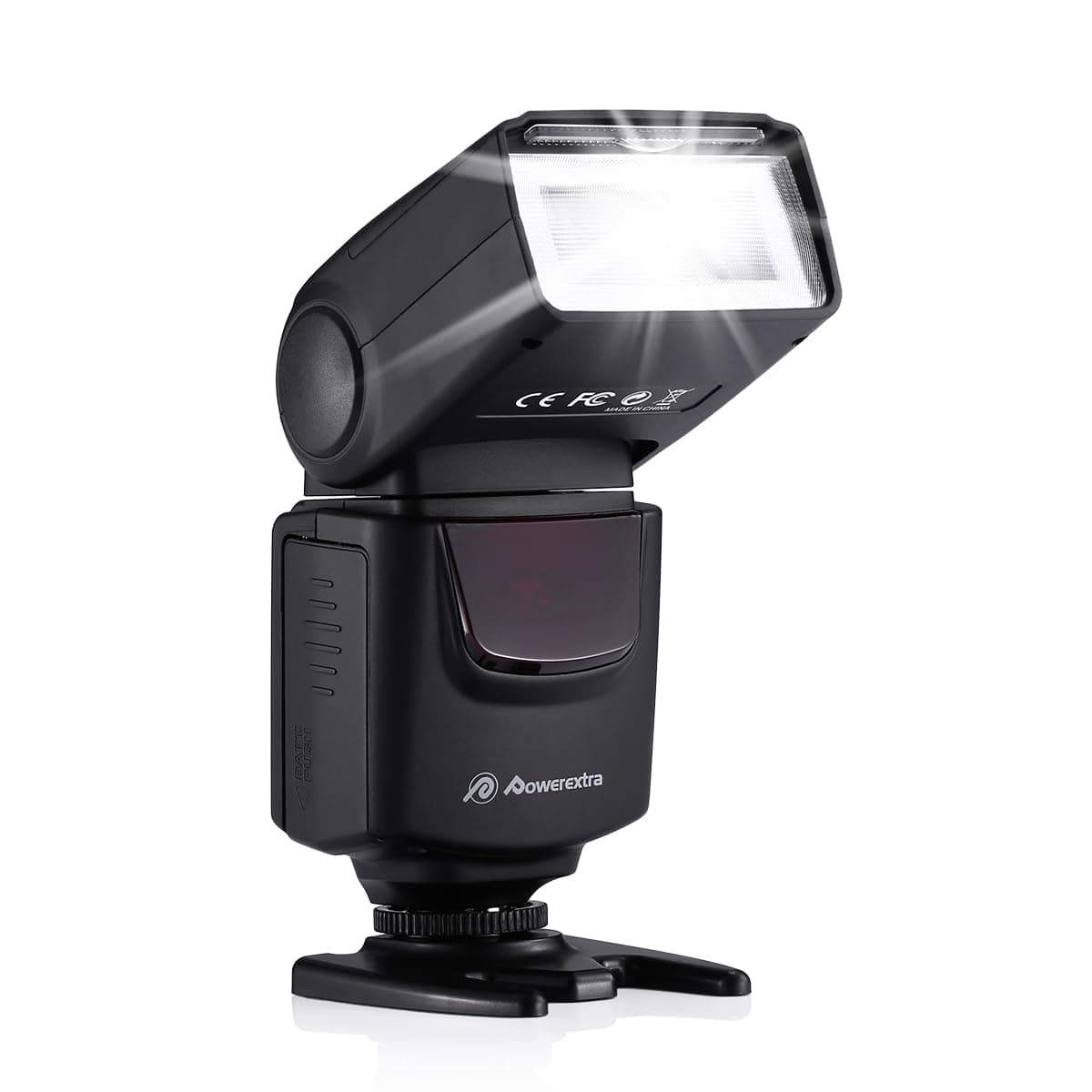 Powerextra DF-400 Flash Speedlite with M/S1/S2 Mode, Camera Flash for Canon Nikon Pentax Samsung Fujifilm Olympus Panasonic Sigma Minolta Leica Ricoh DSLR Digital Cameras with Single-Contact Hot Shoe