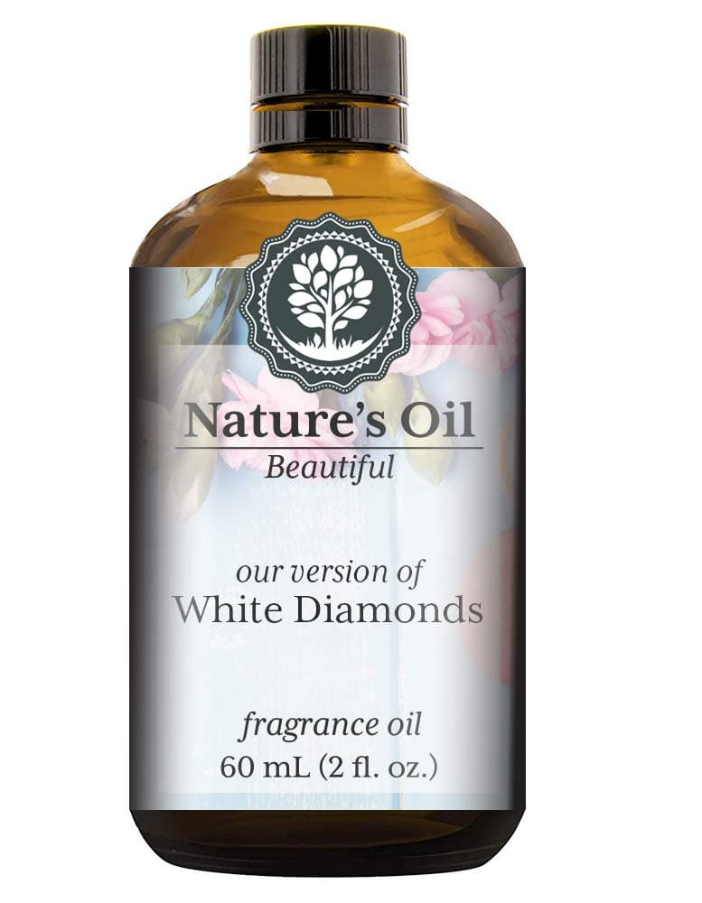 White Diamonds Fragrance Oil (60ml) For Perfume, Diffusers, Soap Making, Candles, Lotion, Home Scents, Linen Spray, Bath Bombs, Slime