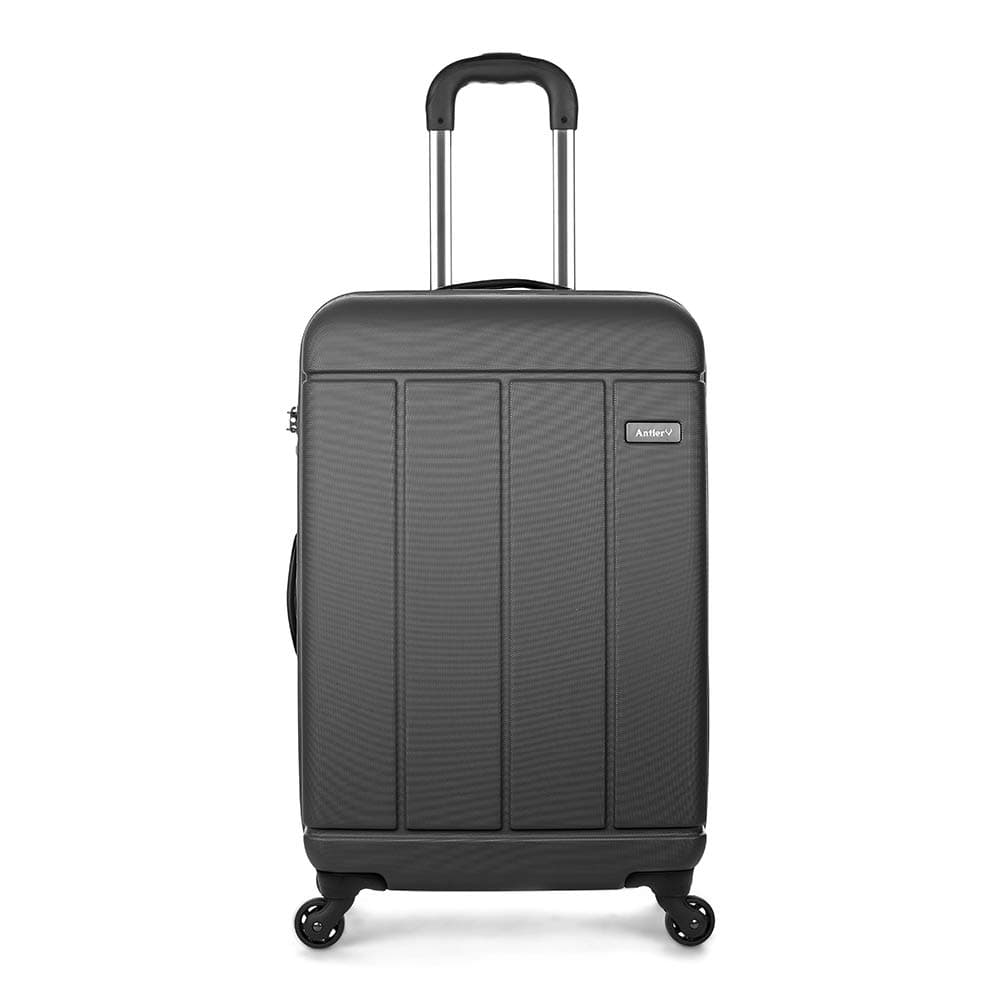 ANTLER Pluto Exclusive, Strong & Durable Hard Shell Suitcase - Colour: Charcoal, Size: Medium