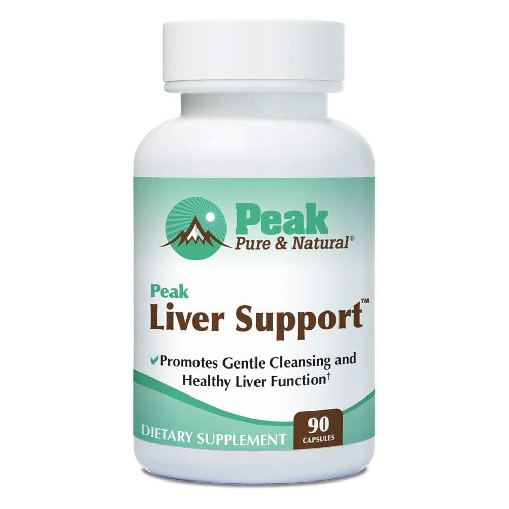 Peak Pure & Natural Peak Liver Support Milk Thistle Based Liver Support Supplement | Liver Cleanse and Detox | 90 Capsules