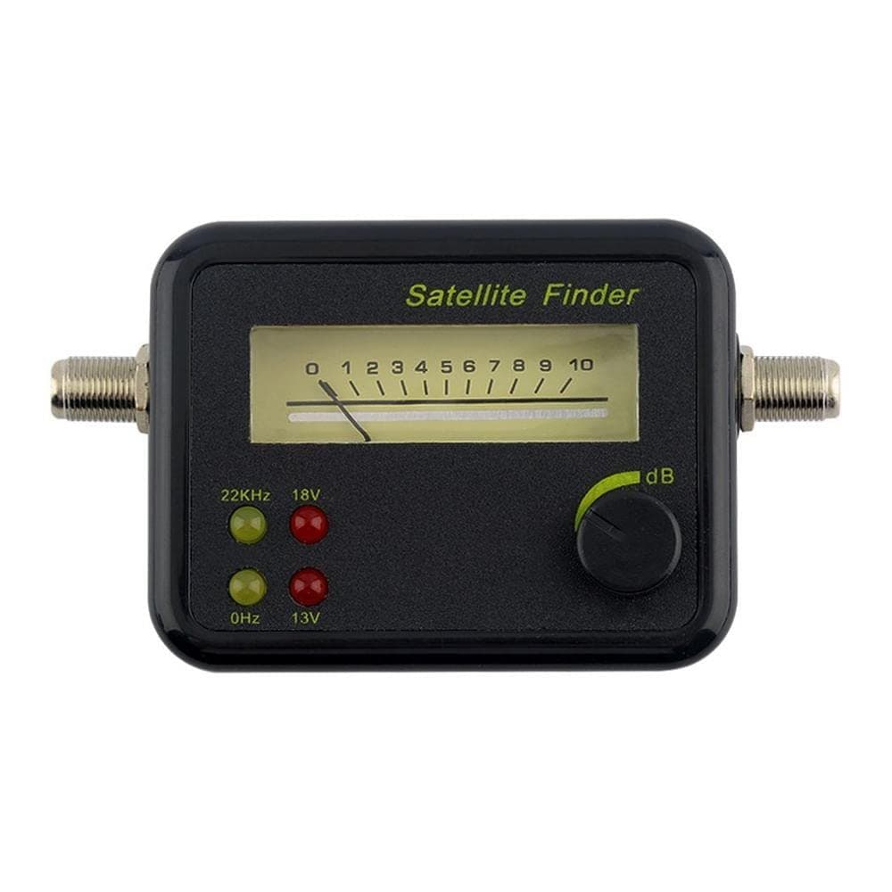 DollaTek Satellite Finder Tool with LCD Display – High Sensitivity Signal Meter for HD-Compatible Digital Satellite Systems, Built-in Buzzer, 0/22KHz, 13/18V Indicator
