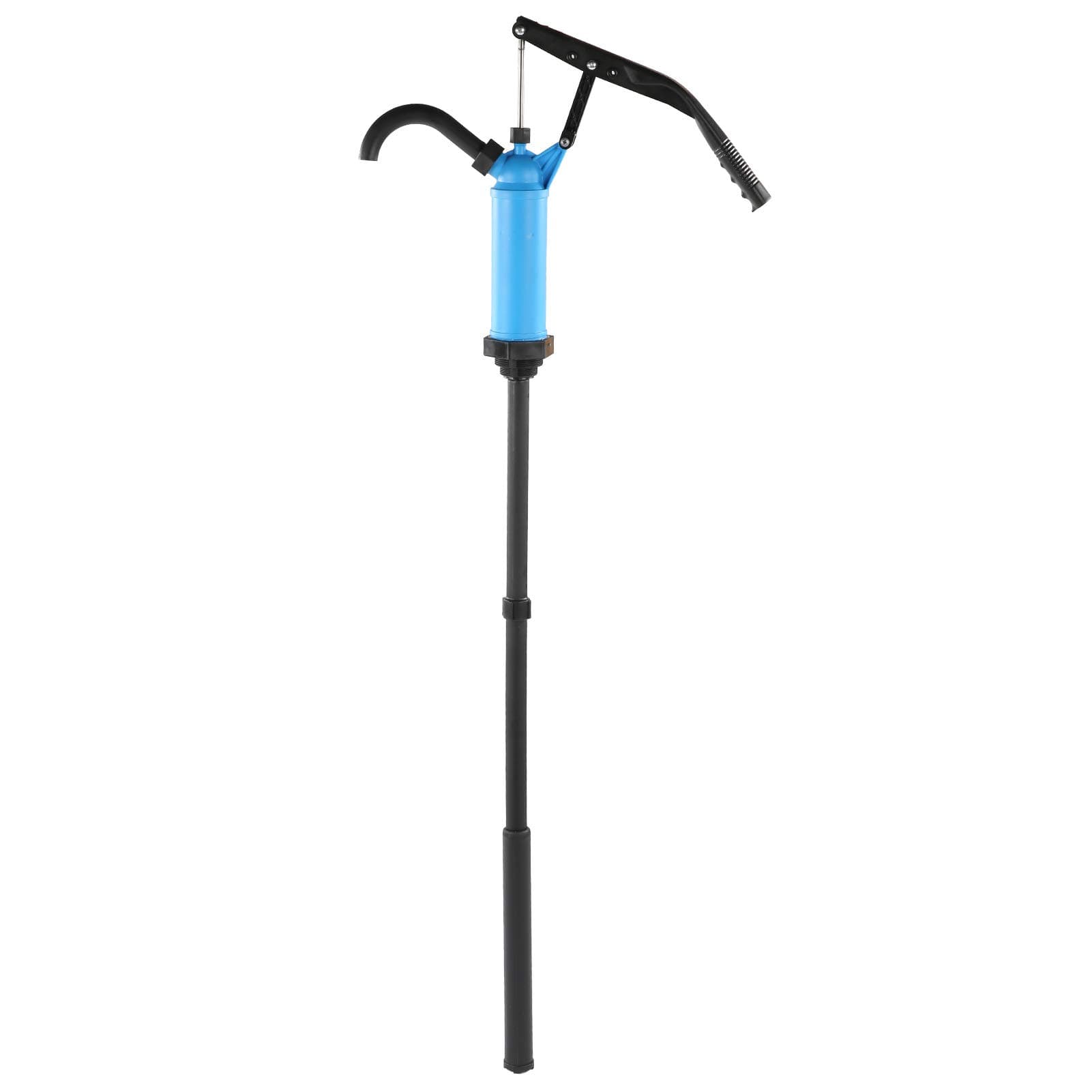 Eacam Telescopic Siphon Hand Pump, Self‑Adjusting Manual Barrel Drum Pump for Conveying Water, Oil, Fuel, Solutions with Complete Tools for High Safety Factor