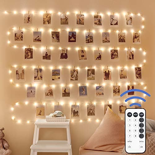 12APM Fairy String Lights, 66ft 200 LED Indoor String Lights with Remote Control, Plug-in USB Powered Operated Waterproof Twinkle Star Lights for Bedroom DIY Wedding Holiday Decoration Party
