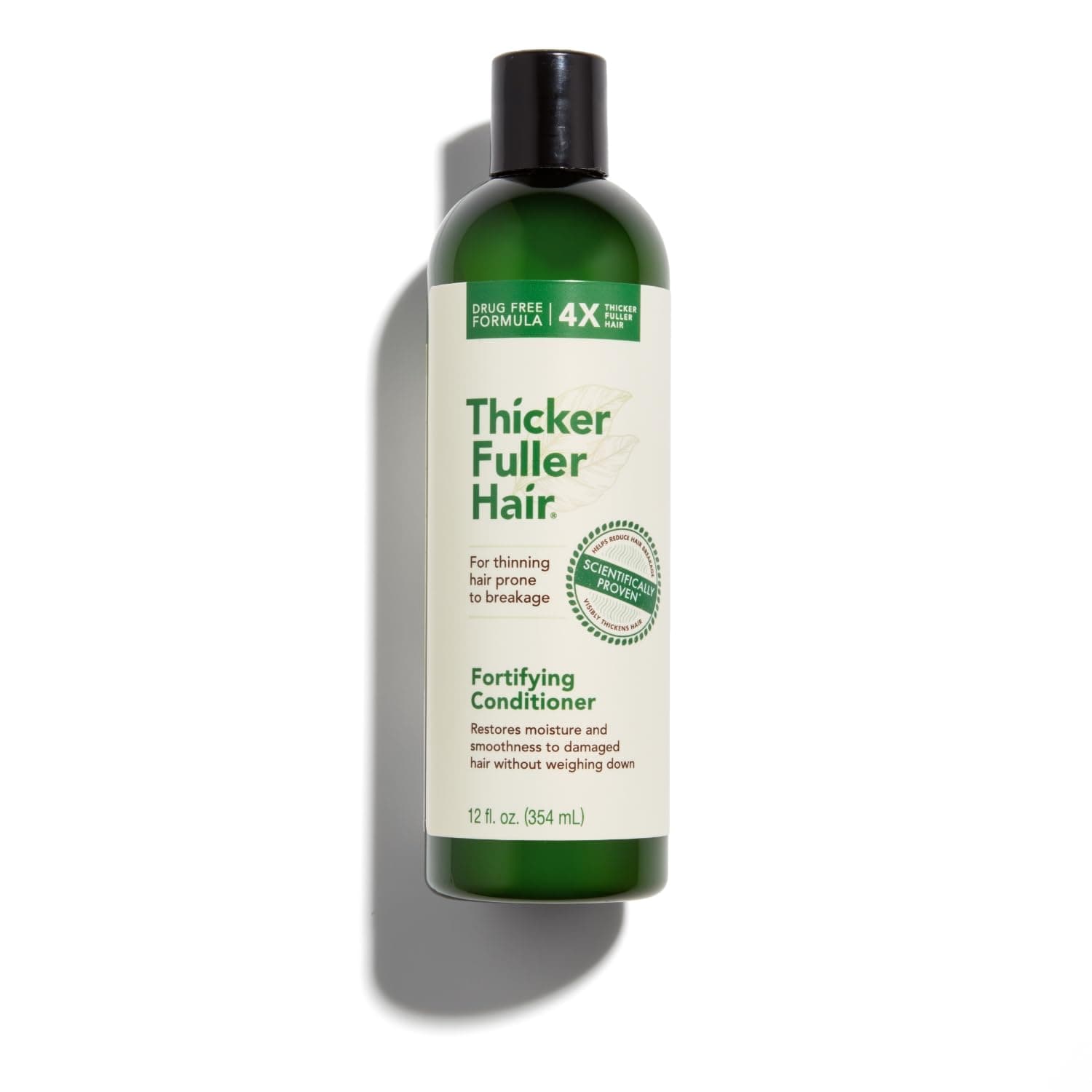 Fortifying Conditioner by Thicker Fuller Hair Advanced Thickening Solution - 12oz - Restores Moisture & Smoothness for Healthy Hair - Mongongo & Green Coffee Oils Fortify Hair & Reduce Breakage