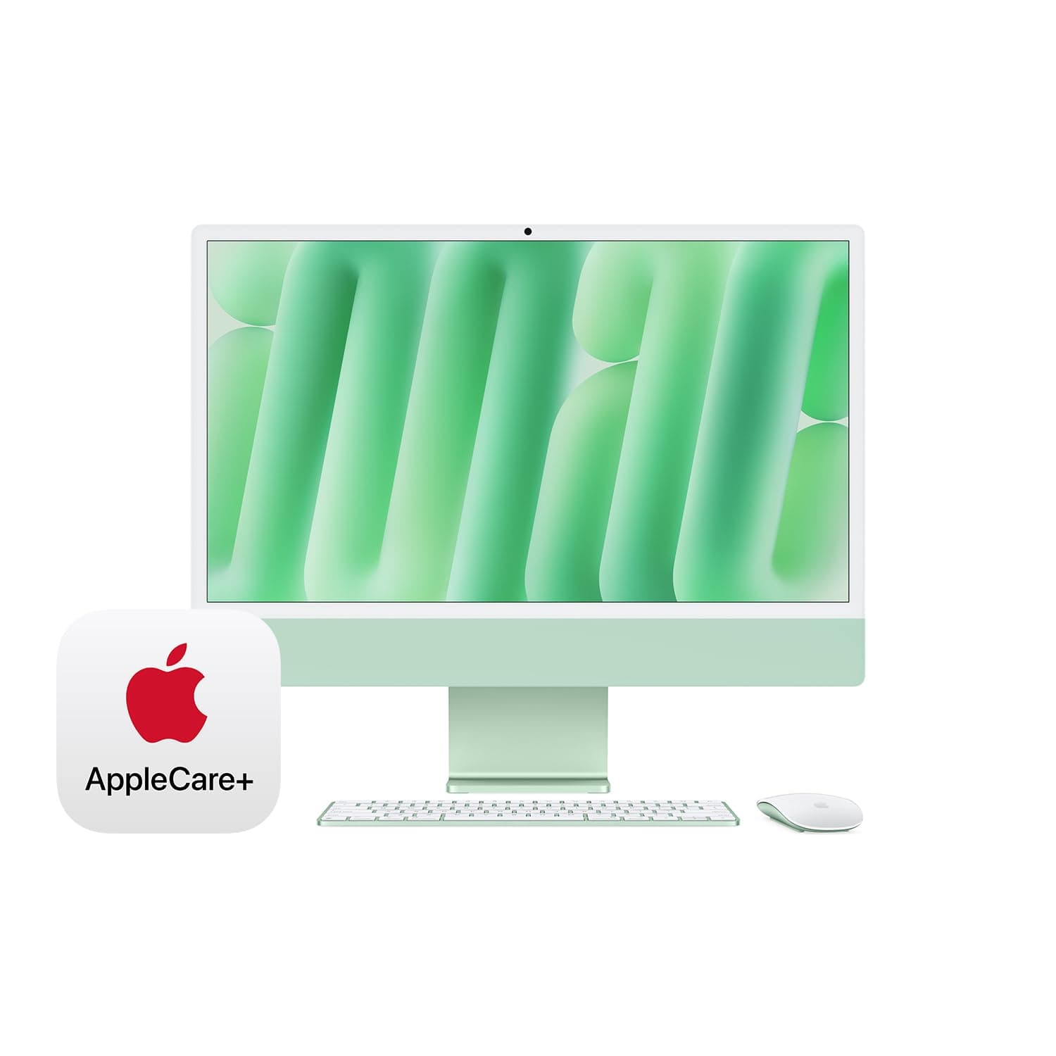 - 2024 iMac All-in-One Desktop Computer with M4 chip with 10-core CPU, 10-core GPU: Built for Apple Intelligence, 16GB Unified Memory, 256GB SSD Storage; Green with AppleCare+ (3 Years)