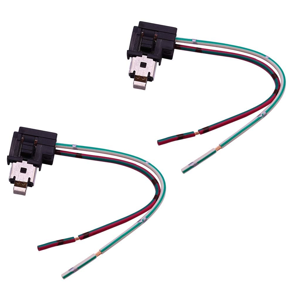 H1 H3 Headlight Fog Light Bulb Extension Socket Wire Harness Connector Holder(Pack of 2)
