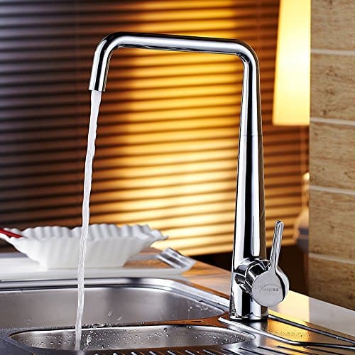 GY Modern Copper Rotating Single-Hole Single-Lever Kitchen Hot And Cold Mixer