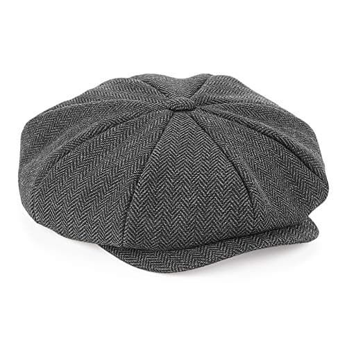 Simplicitees Baker Boy Cap in 3 Colours - Herringbone David Beckham Bakerboy Hat