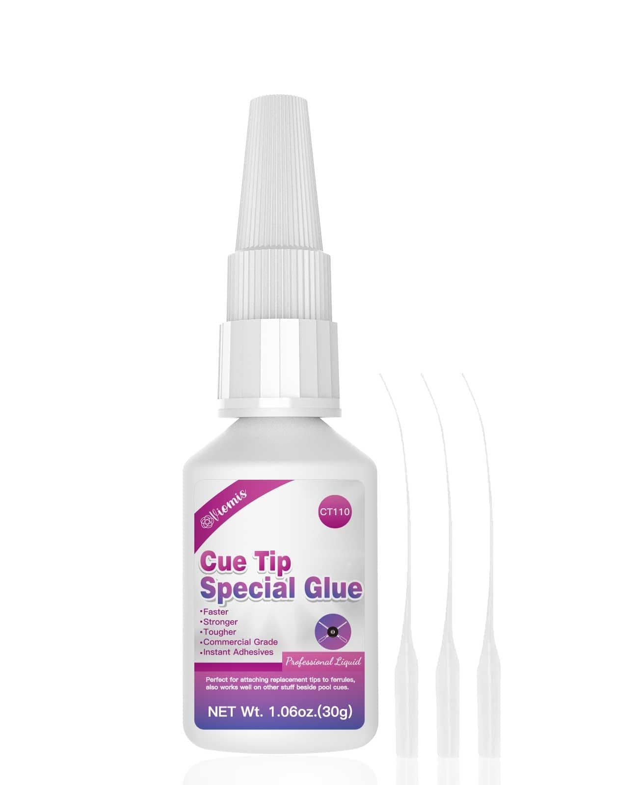 30ml Pool Cue Tip Glue - Quick-Drying Billiard Cue Tip Repair Tool - Strong Bonding Glue for Pool Cue Accessories - No Tip Clamp Needed