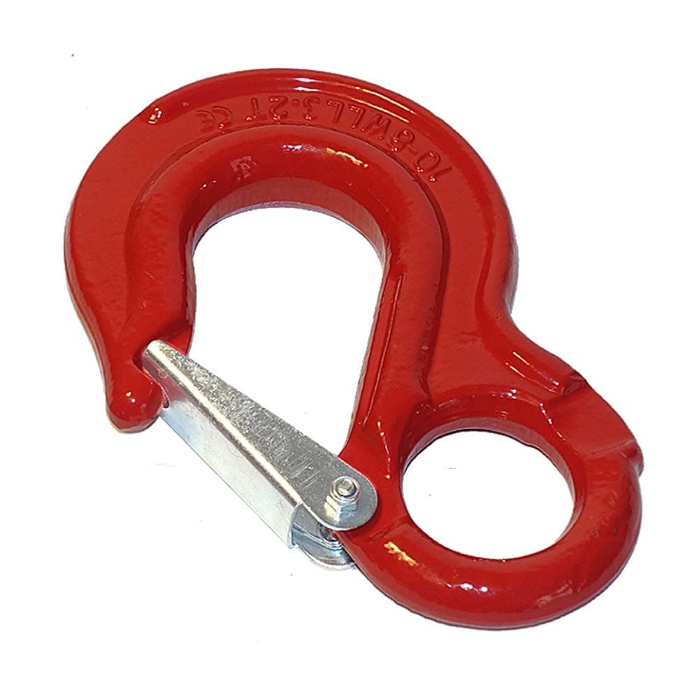 Ranger WLL 3.2 Tons G80 Eye Hook with Clevis Safety Latch for Hoist Sling Winch Tow Crane Lift by Ultranger (WLL 3.2 Tons Break Point 25,000 LBs)
