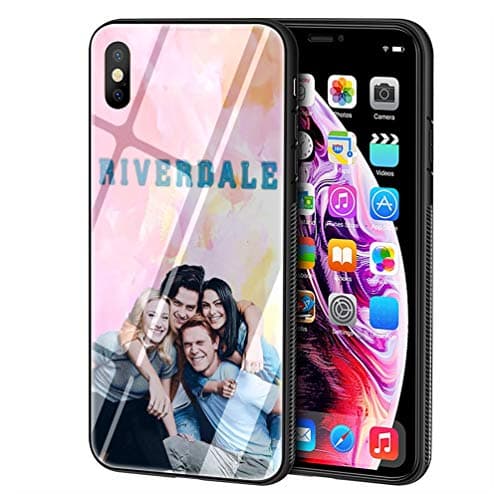LBIAO 9H Tempered Glass iPhone 7 Plus/8 Plus Cases, LB-52 Riverdale Cole Sprouse Design Printing Shockproof Anti-Scratch Soft Silicone TPU Cover Phone Case for Apple iPhone 7 Plus/8 Plus