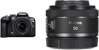 EOS R10 + RF-S 18-150mm - A Mirrorless EOS-R camera that’s perfect for creative exploration & RF 50 mm F1.8 STM Lens, Compact and Lightweight, Fast F1.8 Aperture
