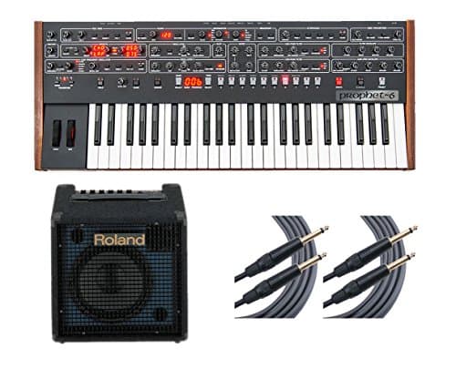 Dave Smith Prophet-6 Analog Synthesizer Keyboard + KC-60 Amp + Mogami Cables