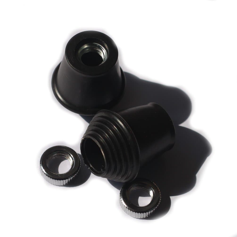 Eunking Threaded Rubber Feet or Tips for Bass Drum Spurs Fits Most Spurs 2 Pack