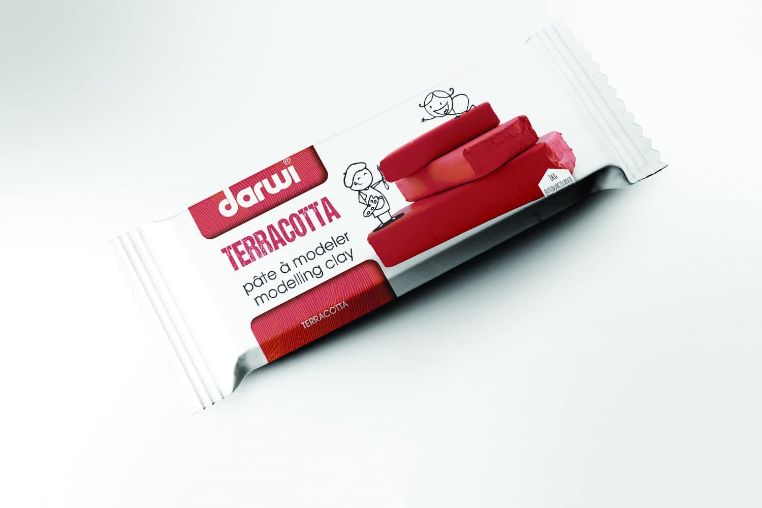 Unbekannt Clay, RED, 1 Kg