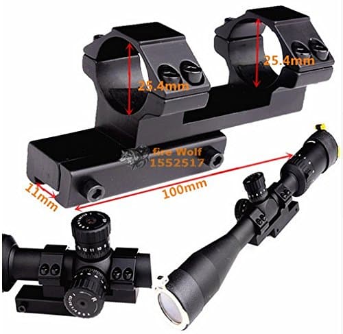 1 pc Extended DIY 25.4mm Ring 11mm Dovetail Rail Z type Scope Mount fit for Rifle Scope Hunting